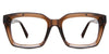 Willa Eyeglasses in the moth variant - is an acetate frame in brown color.