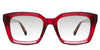 Willa black tinted Gradient glasses in the poinsettia variant - is a full-rimmed frame with a high nose bridge of 20mm.