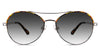 Wilson black tinted Gradient sunglasses in lattice variant in oval shape