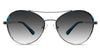 Wilson black tinted Gradient prescription sunglasses in netsuke variant in round frame