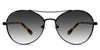 Wilson black tinted Gradient glasses in ramie variant - it's round frame size 55-16-140