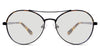 Wilson black tinted Standard Solid glasses in ramie variant - it's round frame size 55-16-140