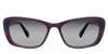 Wynter black Gradient in the Plum variant is a full-rimmed frame with built-in nose pads and a frame name and size imprinted inside the arm.