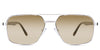 Xavier Beige Sunglasses Gradient in the Baroque variant - it's a full-rimmed frame with adjustable nose pads.