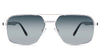 Xavier Blue Sunglasses Gradient in the Baroque variant - it's a full-rimmed frame with adjustable nose pads.