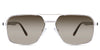 Xavier Brown Sunglasses Gradient in the Baroque variant - it's a full-rimmed frame with adjustable nose pads.