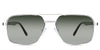 Xavier Green Sunglasses Gradient in the Baroque variant - it's a full-rimmed frame with adjustable nose pads.