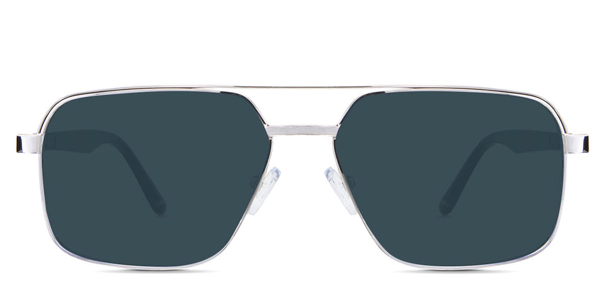 Xavier Blue Sunglasses Solid in the Baroque variant - it's a full-rimmed frame with adjustable nose pads.