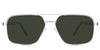 Xavier Green Sunglasses Solid in the Baroque variant - it's a full-rimmed frame with adjustable nose pads.