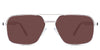 Xavier Rose Sunglasses Solid in the Baroque variant - it's a full-rimmed frame with adjustable nose pads.
