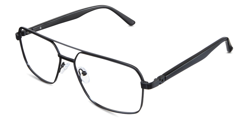 Xavier eyeglasses in the ursus variant - have a two-bar metal bridge.