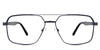 Xavier eyeglasses in the ursus variant - it's a rectangular frame in black color.