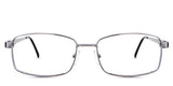 Xena eyeglasses in the silver variant - are full-rimmed metal frames in silver.