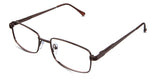 Xena eyeglasses in the taupe variant - have a low nose bridge of 17mm.
