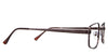 Xena eyeglasses in the taupe variant - have brown acetate temple tips.