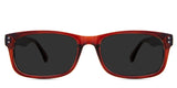 Yael gray Polarized in the Axinite variant - it's a rectangular frame with a U-shape nose bridge and a broad temple arm.