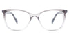 Yara eyeglasses in the lizzie variant - it's a full-rimmed frame in color gradient gray and purple.