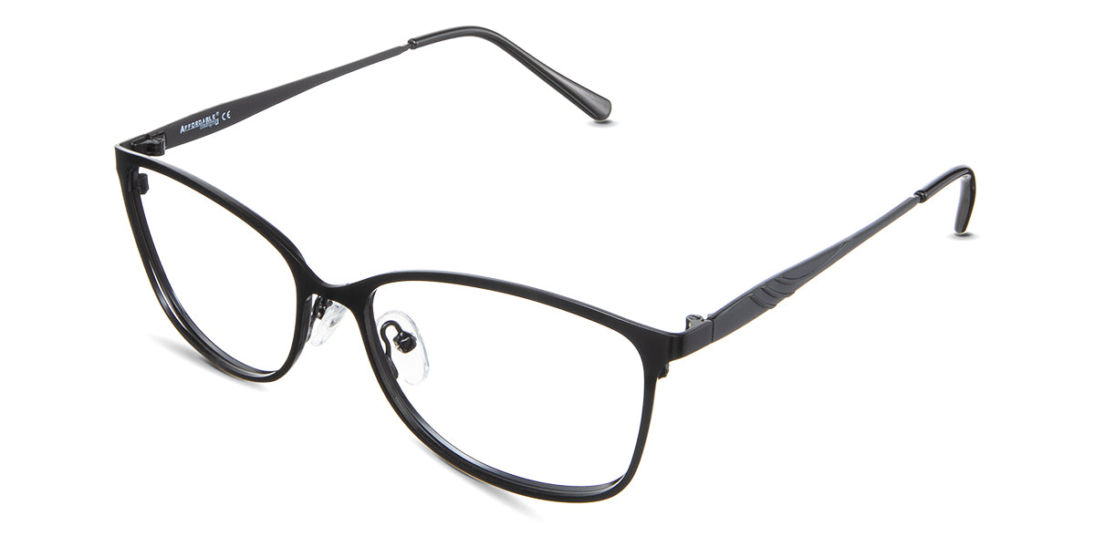 Yvonne eyeglasses in the crow variant - have a narrow-width nose bridge.