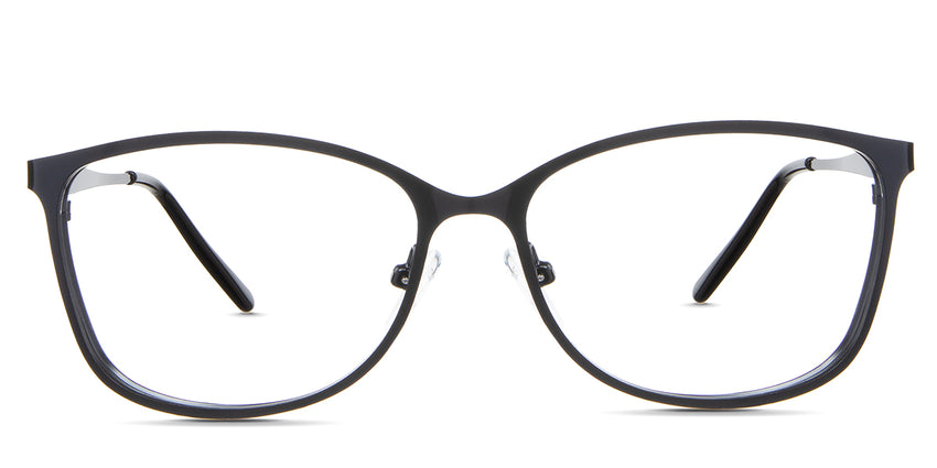 Yvonne eyeglasses in the crow variant - it's a metal frame in color black.