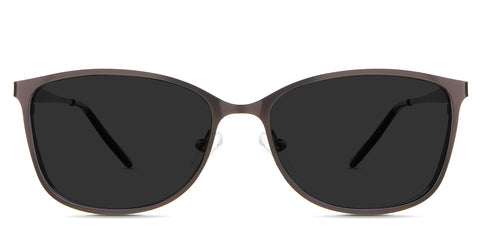Yvonne black tinted Standard Solid sunglasses in the Moose variant - are full-rimmed frames with a U-shaped nose bridge and slim arms.
