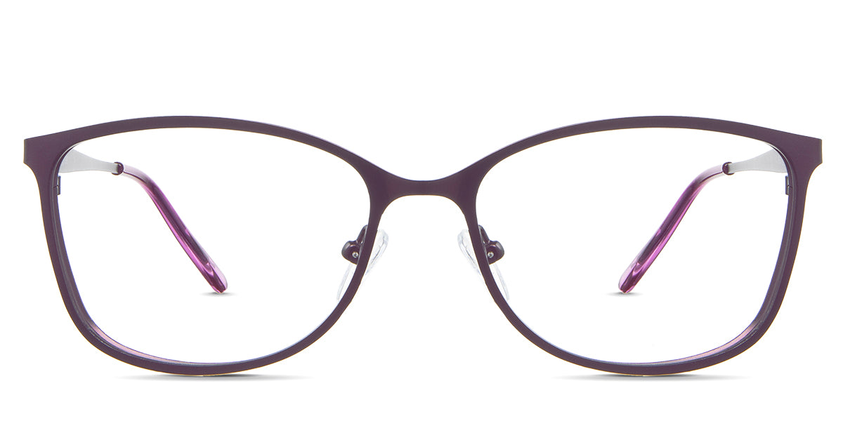 Yvonne eyeglasses in the palatinate variant - it's a combination of rectangular and oval shaped frame.
