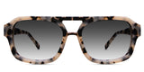 Zaro black tinted Gradient sunglasses in serenata variant - it's rectangle frame