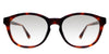 Zenda black tinted Gradient glasses in hickory variant with high nose bridge
