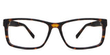 Ziba Eyeglasses in affogato variant - it's an acetate frame with U-shaped nose bridge. 