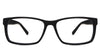 Ziba Eyeglasses in woodsmoke variant -  it's a full-rimmed rectangular frame. 