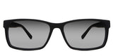 Ziba black tinted Gradient sunglasses in Woodsmoke variant it's an acetate frame with U-shaped nose bridge. it has a built in nose pads