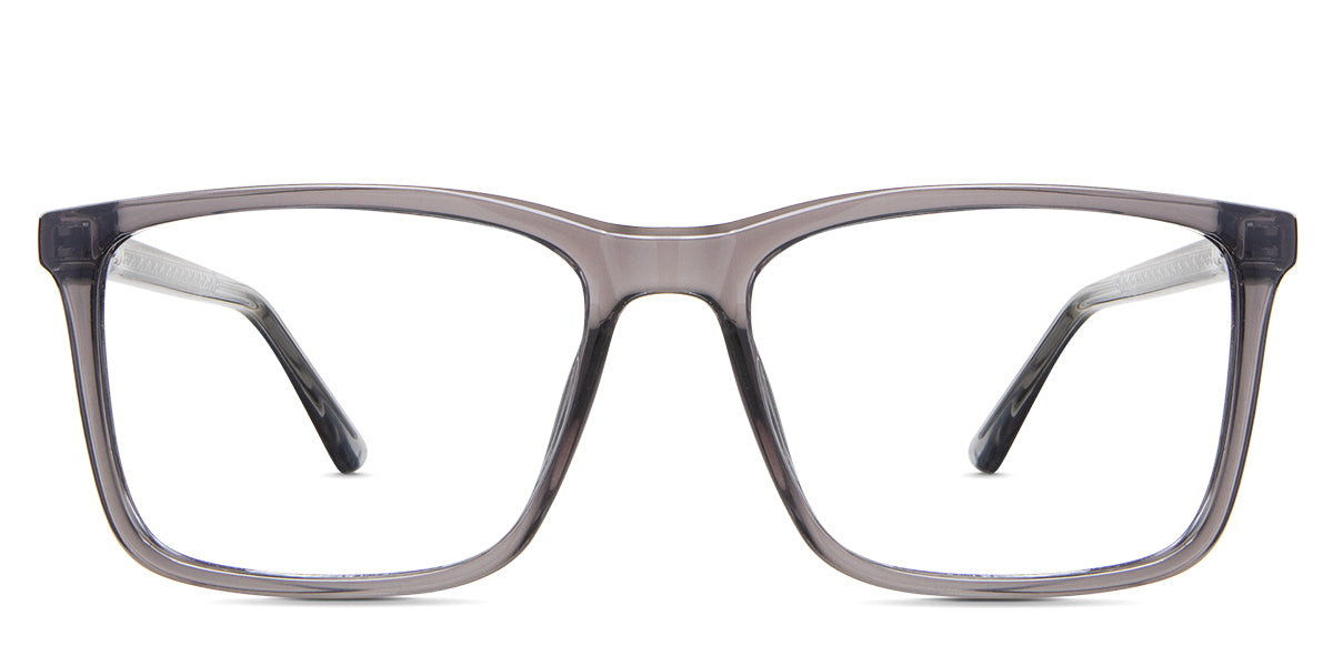 Ziggy eyeglasses in the koala variant - It's a gray square frame.
