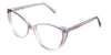 Ziva eyeglasses in the lilac variant - have a U-shaped nose bridge.