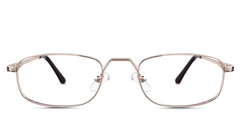 Zoey eyeglasses in the baroque variant - are oval-shaped frames in gold.