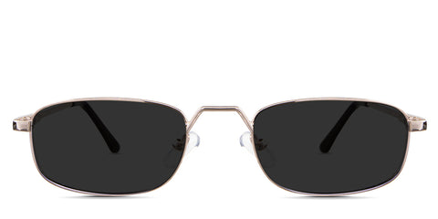 Zoey black tinted Standard Solid in the Baroque variant - are oval-shaped frames with adjustable nose pads and a slim temple arm with acetate temple tips.