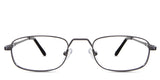 Zoey eyeglasses in the gunmetal variant - it's a full-rimmed metal frame in color gunmetal.