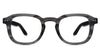 Zuri Eyeglasses in melanite variant - it's a transparent frame in grey crystal pattern