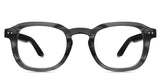Zuri Eyeglasses in melanite variant - it's a transparent frame in grey crystal pattern