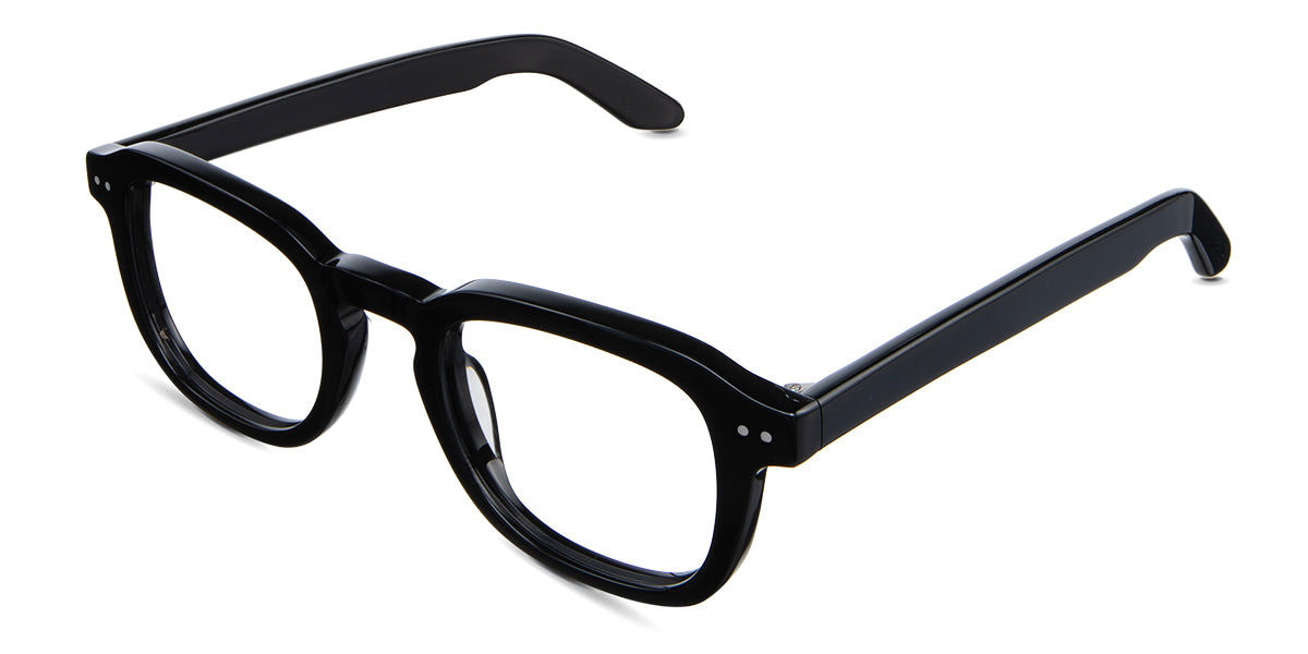 Zuri Eyeglasses in midnight variant - it has keyhole shaped nose bridge 