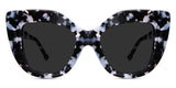Belga Gray Polarized stylish glasses in hollywood variant - it's cat eye frame