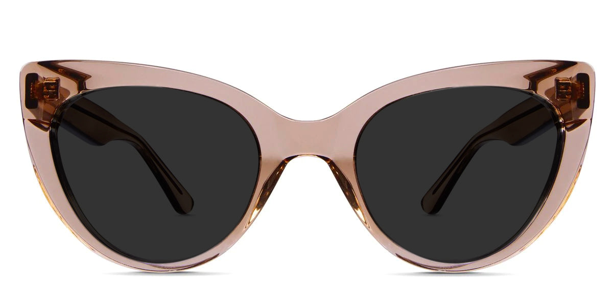 Centy Gray Polarized glasses in sorrel variant - it's cat eye frame best for prescription sunglasses