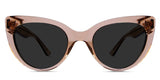 Centy Gray Polarized glasses in sorrel variant - it's cat eye frame best for prescription sunglasses