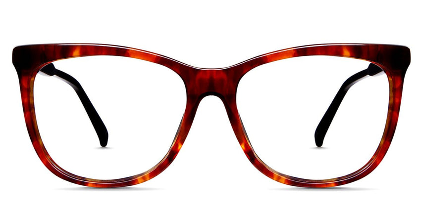 Rodriguez eyeglasses in bonfire variant - it's square shape eyeglasses made with acetate material - it's easy to carry and light weight Bold