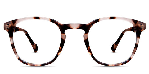 Thomas prescription glasses in salted caramel variant in round shape - tortoise style frame in pink and brown shades Bold