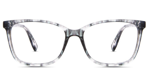 Higgins frame in tundra variant rectangle frame with curvy edges of viewing area - it's gray colored clear frame best seller