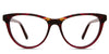 Eslinger eyeglasses in sedona stone variant - it's cat eye frame in two tone acetate material - it's for medium face Cat-Eye