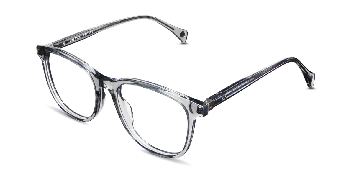 Grimm Jr prescription glasses in fanfare variant - it's a clear frame with gray or grey color.