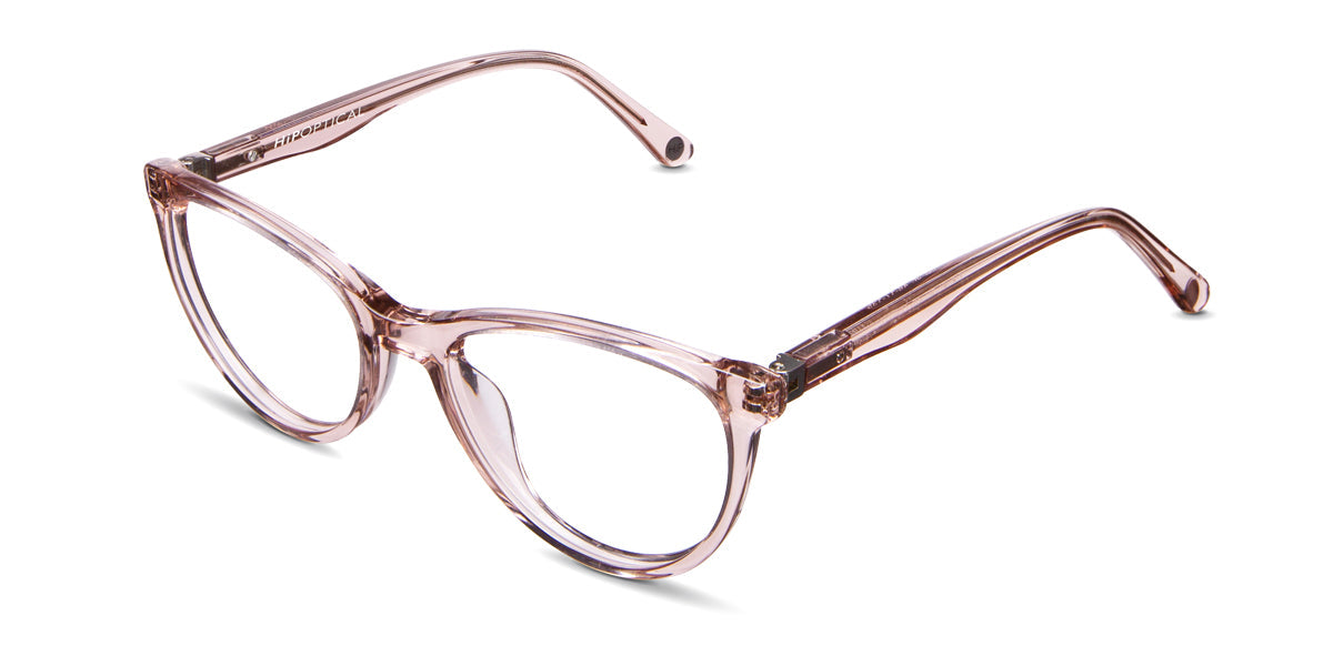 Hefler Jr eyeglasses in daytona cameo variant - It's a thin rim with pointed end piece.