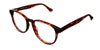 Hurler frame in sienna clay variant - oval shape with medium size frame it has written Hip Optical on the right arm