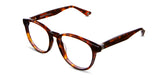 Hurler Jr frame in sienna clay variant - oval shape with kids size frame it has written Hip Optical on the right arm