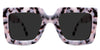 Apia black tinted Standard Solid wide frame in chiffon variant  tortoiseshell pattern with broad arm and logo on it
